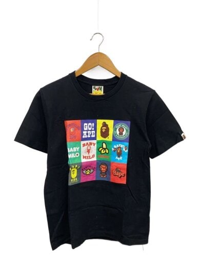 BABY MILO PATCHWORK TEE/Tシャツ/S/コットン/BLK