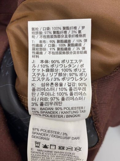 商品画像：テックパックボンバージャケット/ジャケット/M/ポリエステル/BRW// 4