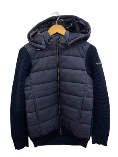 商品画像：中綿ジャケット/ジャケット/M/アクリル/NVY/51N12-211-28/袖ワッフル切替 1