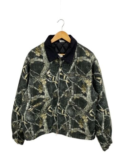 商品画像：ドローコードビンテージライクショートダックジャケット/L/ポリエステル/リアルツリー/WF013016BW 1