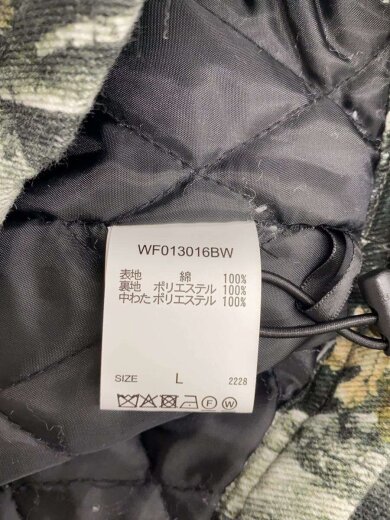 商品画像：ドローコードビンテージライクショートダックジャケット/L/ポリエステル/リアルツリー/WF013016BW 4