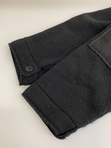 商品画像：ニットロングコート/ロングカーディガン/3/ウール/BLK/HC-K34-995 6