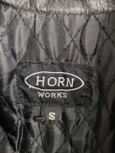 商品画像：ダブルライダースジャケット/S/牛革/BLK/無地 3