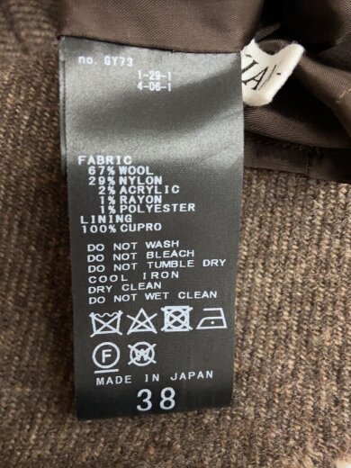 商品画像：24AW/シルエットブラウス/長袖ブラウス/38/ウール/BRW/24-051-922-6050-4-0 4