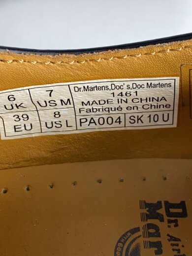 商品画像：1461/3ホール/ドレスシューズ/UK6/BLK 5