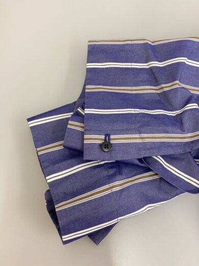 商品画像：ストライプ半袖シャツ/半袖シャツ/コットン/NVY/ストライプ/EC120-22 5