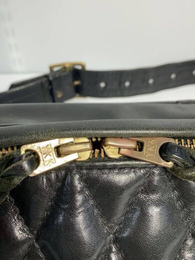 商品画像：ウエストバッグ/牛革/BLK 9