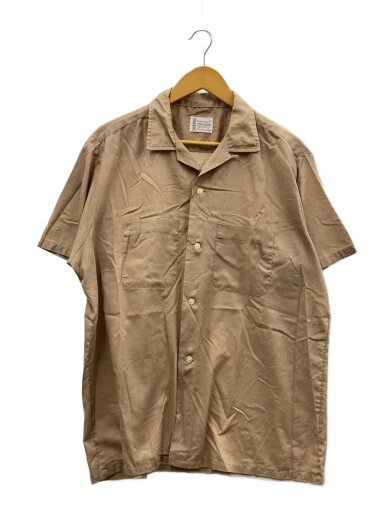 商品画像：70s/オープンカラーシャツ/PENN-PREST/L/コットン/BEG/襟芯/裾上一部シミ 1