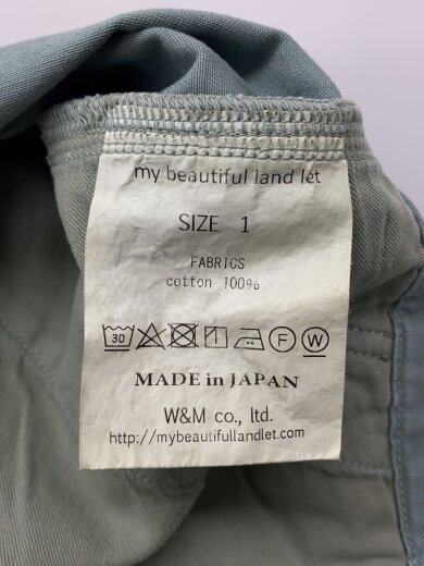 商品画像：CHINO TUCK WIDE PANTS/ボトム/1/コットン/GRN/ペンキ加工 5