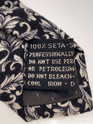 商品画像：ネクタイ/シルク/BLK/総柄/メンズ 4