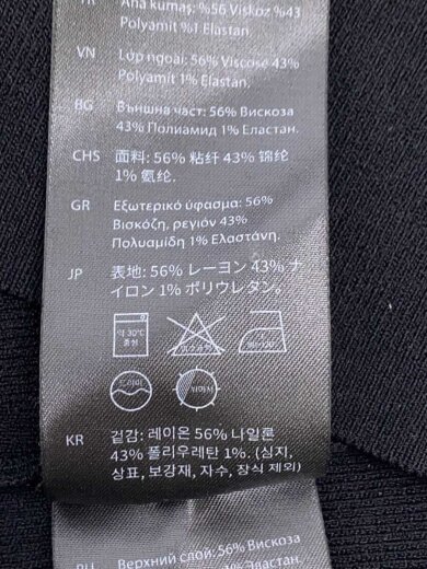商品画像：長袖ワンピース/XS/--/BLK/無地// 4
