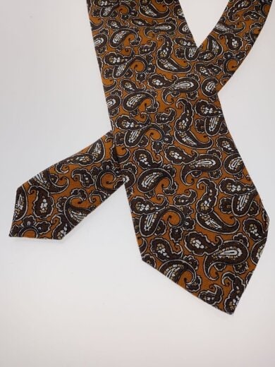 商品画像：ネクタイ/リネン/ORN/総柄/メンズ/ペイズリー// 2