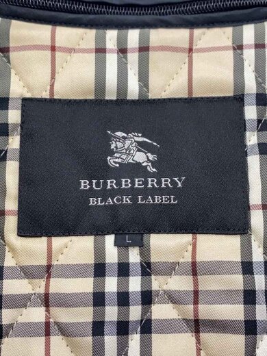 画像：BURBERRY LONDONコート/L/ポリエステル/BLK/無地3