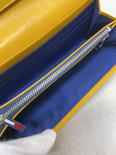 商品画像：長財布/レザー/YLW/無地/レディース 5