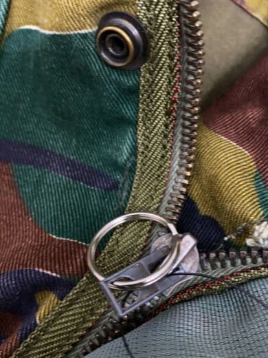 商品画像：デニソンスモック/コットン/GRN/ジグソーカモ 4