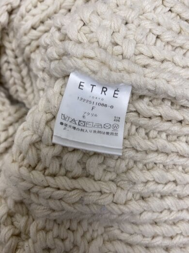 商品画像：ニット・セーター(厚手)/FREE/アクリル/WHT/無地/1222511066-0 4