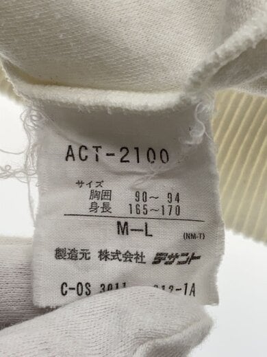 商品画像：スウェット/M/コーデュロイ/WHT/プリント/ACT-2100 4