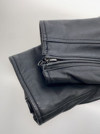 商品画像：シングルライダースジャケット/L/羊革/BLK/無地/6181048 5