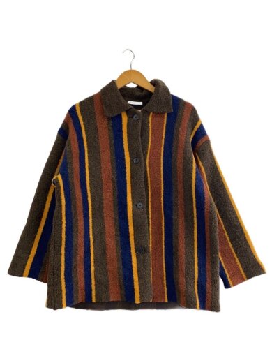 商品画像：カーディガン(厚手)/--/ウール/マルチカラー/ストライプ/1628-105-0967 1