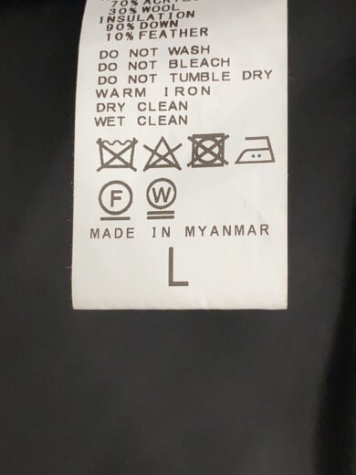 商品画像：ダウンジャケット/L/ポリエステル/BLK/無地/22-011-600-2010-3-0 4