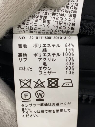 商品画像：ダウンジャケット/L/ポリエステル/BLK/無地/22-011-600-2010-3-0 5