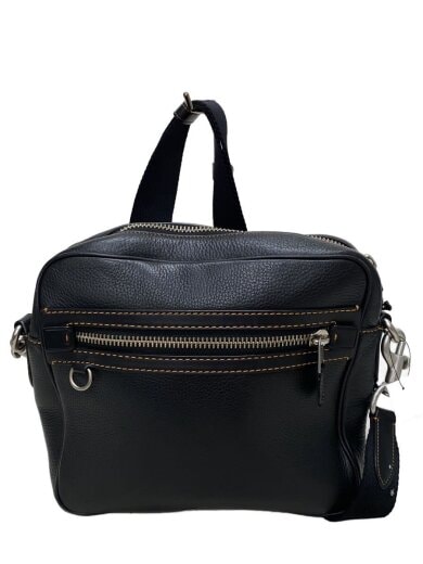 商品画像：ショルダーバッグ/レザー/BLK/無地 1