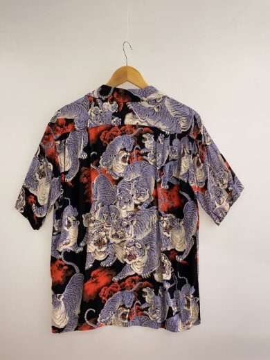 商品画像：アロハシャツ/S/レーヨン/BLK/総柄/SS34663 2