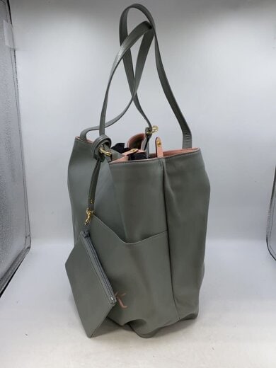 商品画像：ショルダーバッグ/レザー/GRY/無地 2