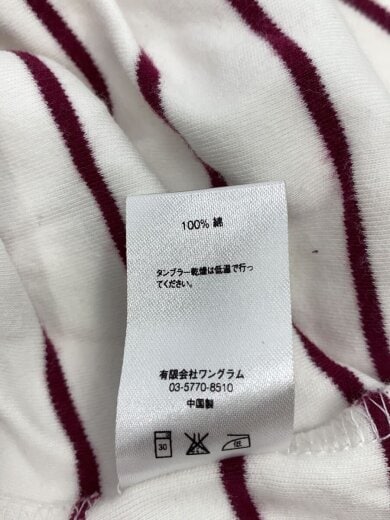 商品画像：16AW/Gold Stripe Turtleneck LONG SLEEVE T-/M/コットン/WHT/ボーダー 4