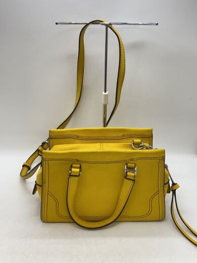 商品画像：ショルダーバッグ/レザー/YLW/無地 3