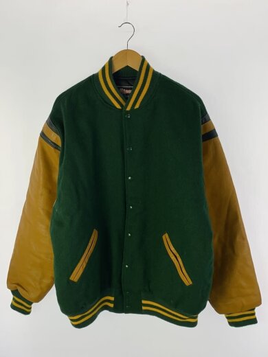 商品画像：スタジャン/52/レザー/GRN/無地 1