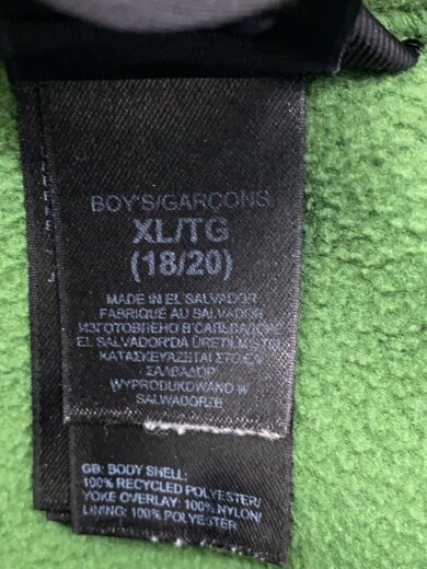 商品画像：フリースジャケット/XL/ポリエステル/GRN 4