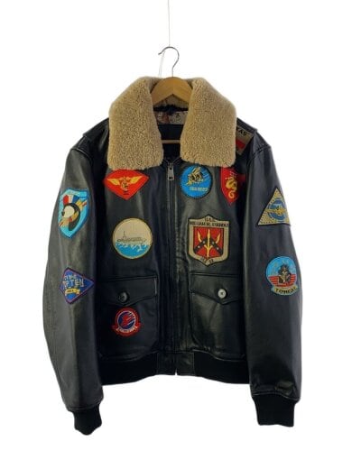 商品画像：レザージャケット・ブルゾン/--/牛革/BLK 1