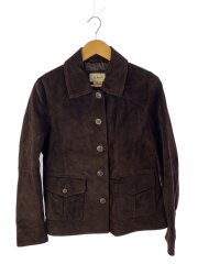 レザージャケット・ブルゾン/M/スウェード/BRW