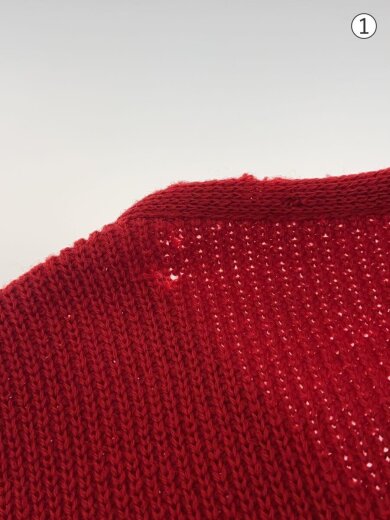 商品画像：SKM PENGUIN/カーディガン(厚手)/L/ウール/RED 5