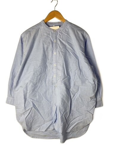 商品画像：長袖シャツ/M/コットン/BLU/無地/SK1011236 1