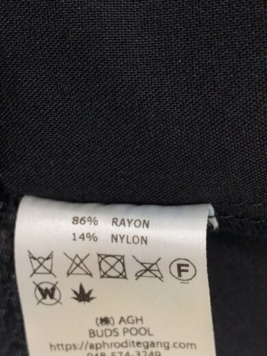 商品画像：半袖シャツ/M/レーヨン/BLK 4