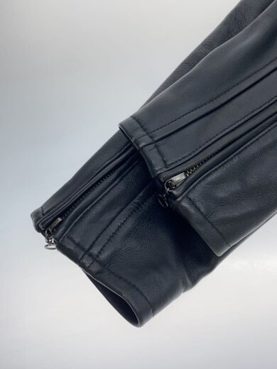 商品画像：ダブルライダースジャケット/L/羊革/BLK/BN-4116006 5