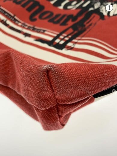 商品画像：トートバッグ/キャンバス/RED/ボーダー/vacation time トートバッグ// 7