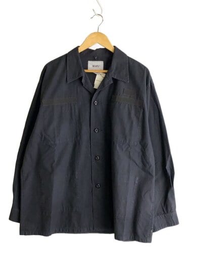 商品画像：長袖シャツ/3/コットン/BLK/251WVDT-SHM02// 1