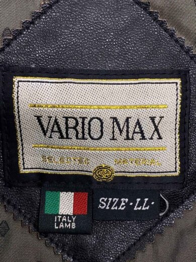 商品画像：VARIO MAX/レザージャケット・ブルゾン/LL/羊革/BLK// 3