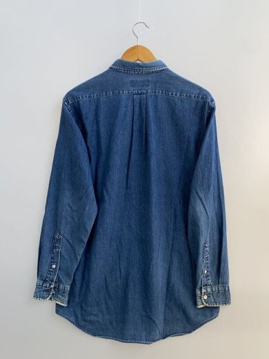 商品画像：POLO RALPH LAUREN/長袖シャツ/コットン/インディゴ/80s/170cm/ナイガイ/緑タグ// 2