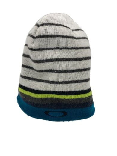 商品画像：シングルニット帽/ビーニー/アクリル/WHT/ボーダー/メンズ/52768248/使用感有 1