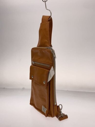 商品画像：FREE STYLE/スリングショルダーバッグ/キャンバス/BRW/無地/707-06127 2