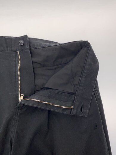 商品画像：Twill Volume Pleated Trouser/30/コットン/BLK/無地/11658 3