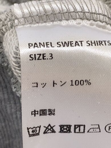 商品画像：PANEL SWEAT SHIRTS/スウェット/3/コットン/GRY// 4