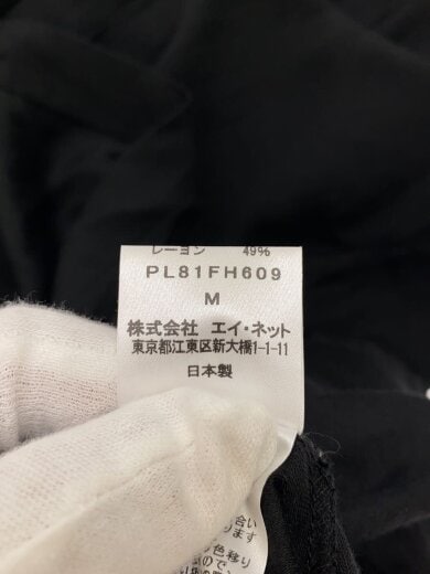 商品画像：バンドカラー長袖シャツワンピース/M/コットン/BLK/PL81FH609// 4