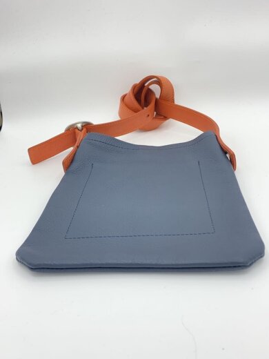 商品画像：One Side Belt Bag Small/ショルダーバッグ/レザー/NVY 4