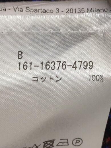 商品画像：長袖シャツ/M/コットン/マルチカラーBLK×PUP//ペーズリー// 4