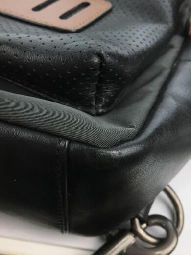 画像：COACHショルダーバッグ/--/BLK/無地/E1861 F56877/補修跡有8